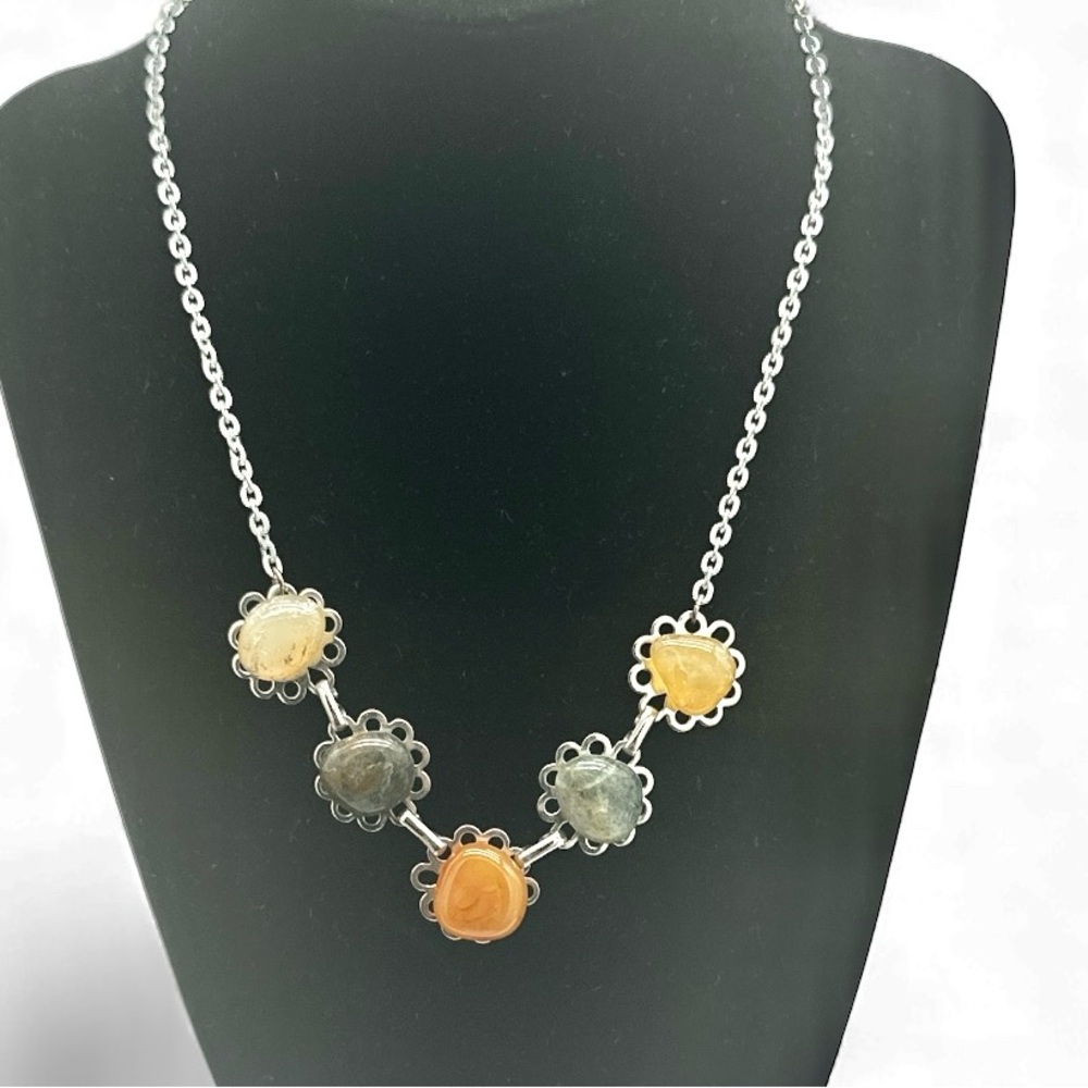 Vintage Polished Stone‎ Necklace